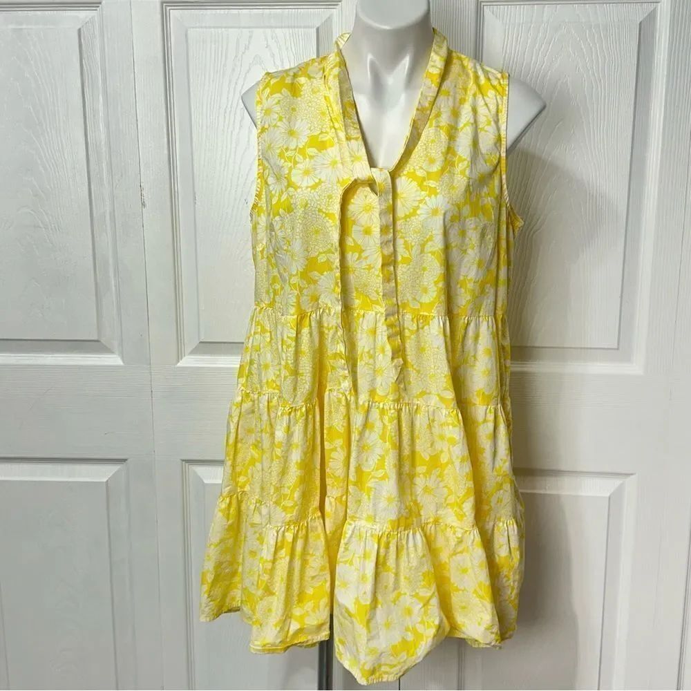 Lisa Marie Fernandez Target Collab Summer Dress Floral Sleeveless Midi